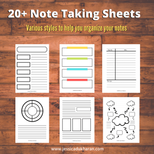 Note Taking Sheets