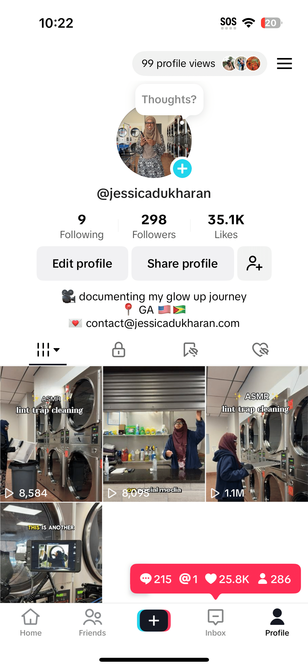 Jessica Dukharan TikTok Account March 18, 2025