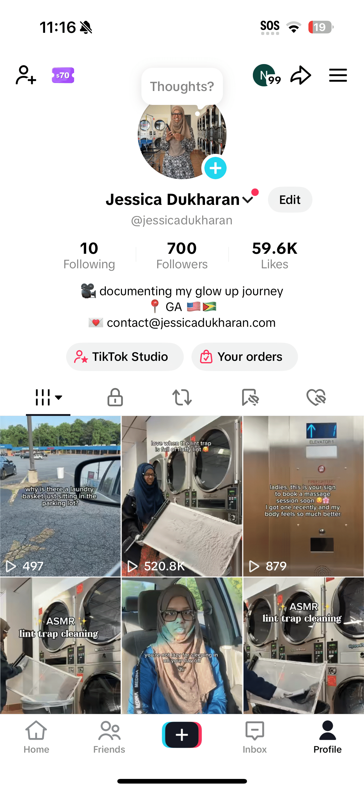 Jessica Dukharan TikTok Account May 16, 2025